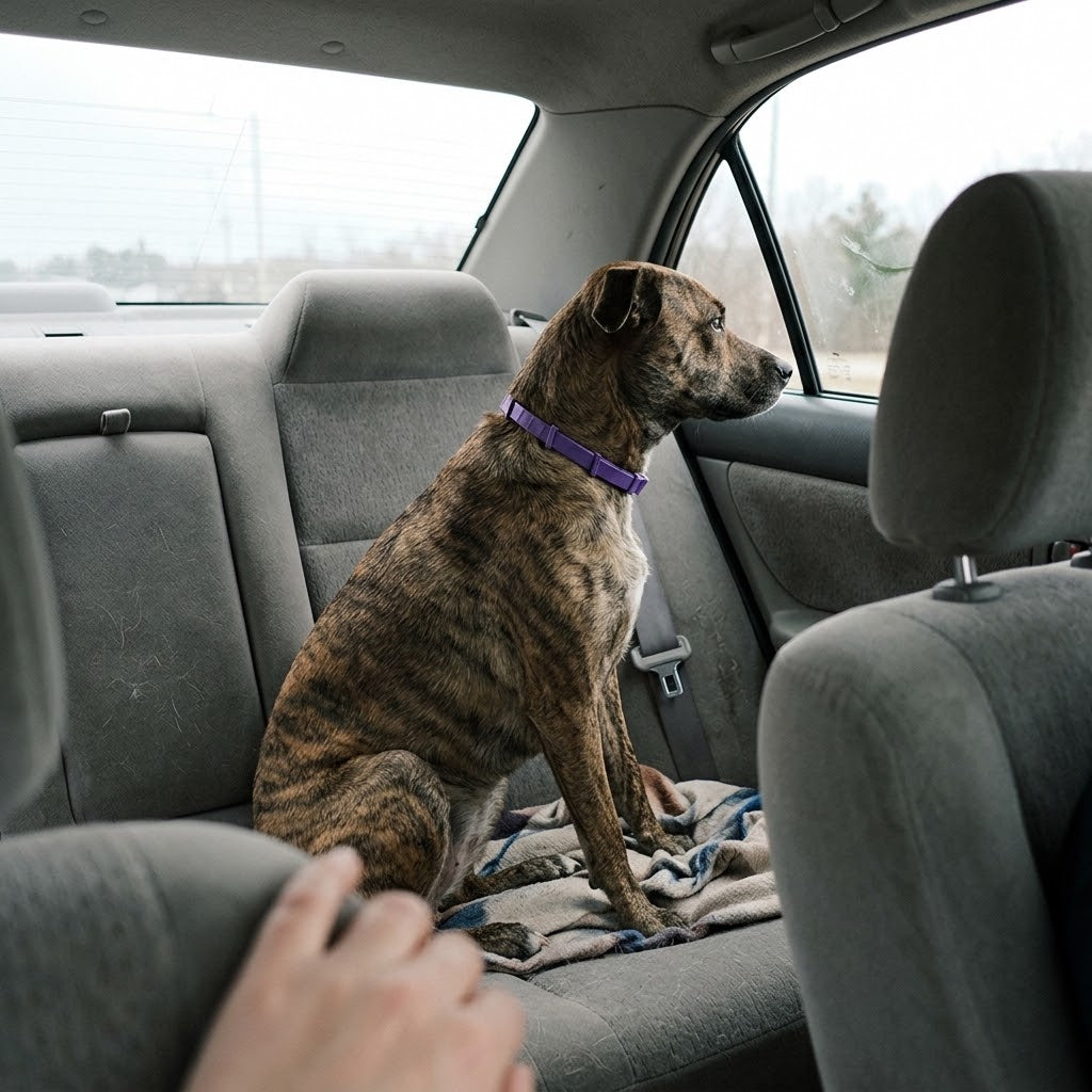 Nuzzle Homecoming Collar — Calming Collar for Newly Adopted Rescue Dogs