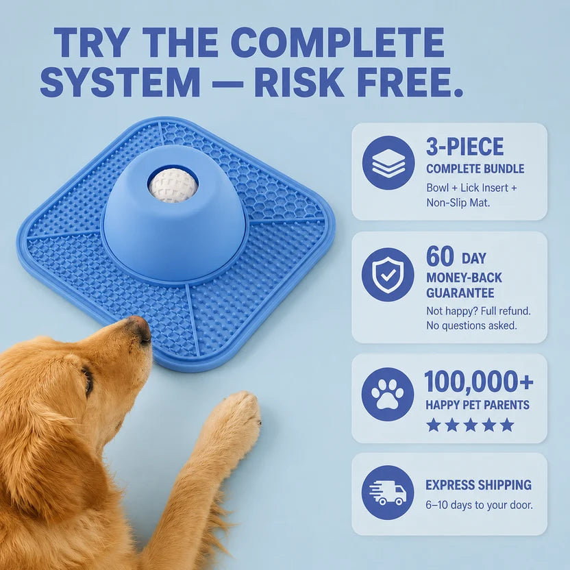 Slow Feeder Anti-Anxiety Dog Bowl