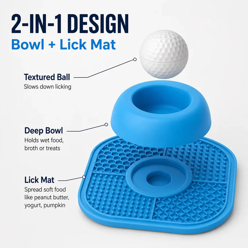 Slow Feeder Anti-Anxiety Dog Bowl