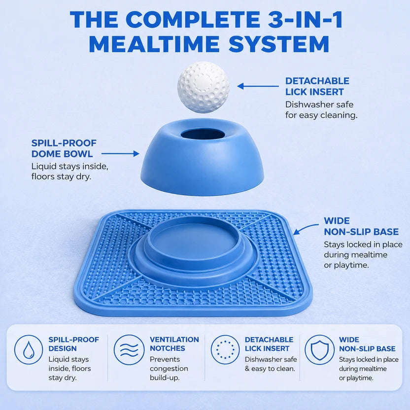 Slow Feeder Anti-Anxiety Dog Bowl
