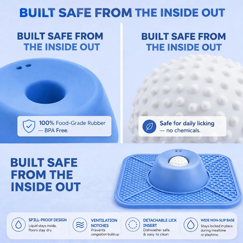 Slow Feeder Anti-Anxiety Dog Bowl