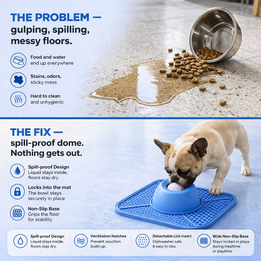 Slow Feeder Anti-Anxiety Dog Bowl