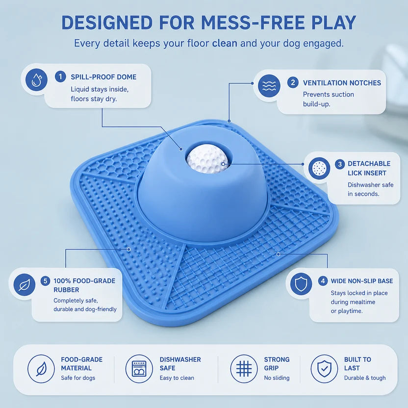 Slow Feeder Anti-Anxiety Dog Bowl